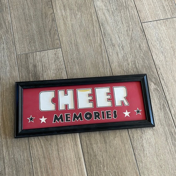 Cheer cheerleaders memories dye cut frame for pictures display - Picture 1 of 4